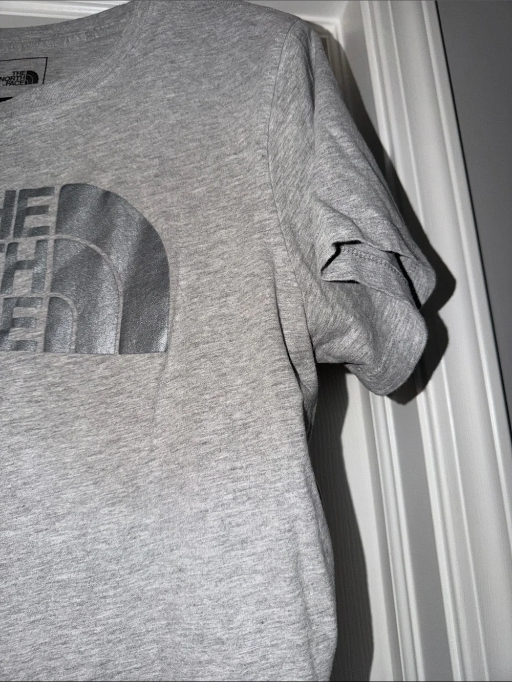 The North Face Heather Gray Short-Sleeve Logo Tee - Picture 4 of 7